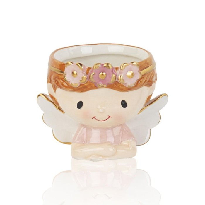 ANGIOLETTO ROSA CACHEPOT CON SHOPPER